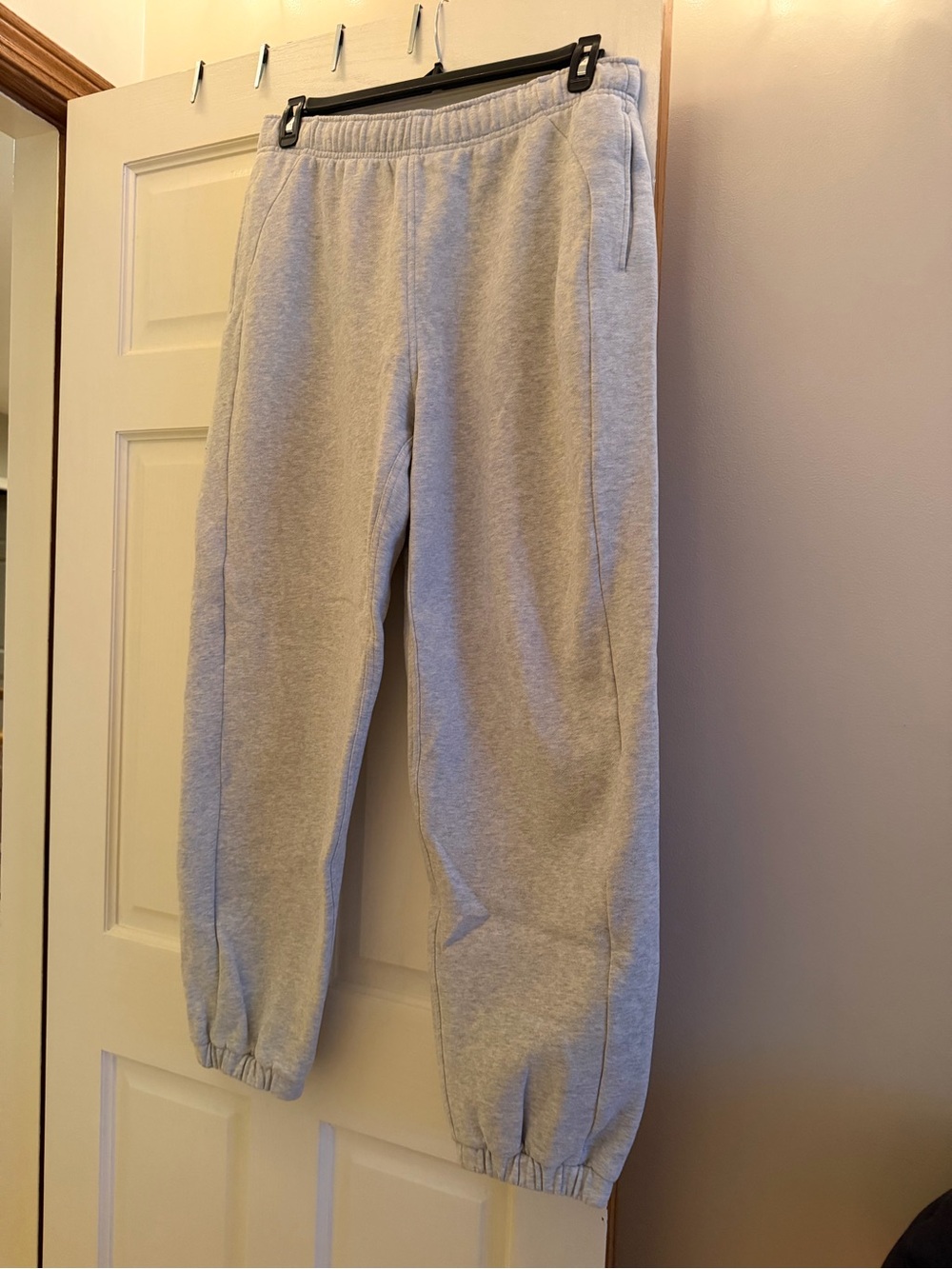 lululemon athletica Light Grey Fleece Jogger Pants